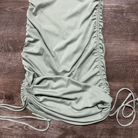 Princess Polly LAYTON MINI DRESS GREEN Size 8 - Picture 5 of 10